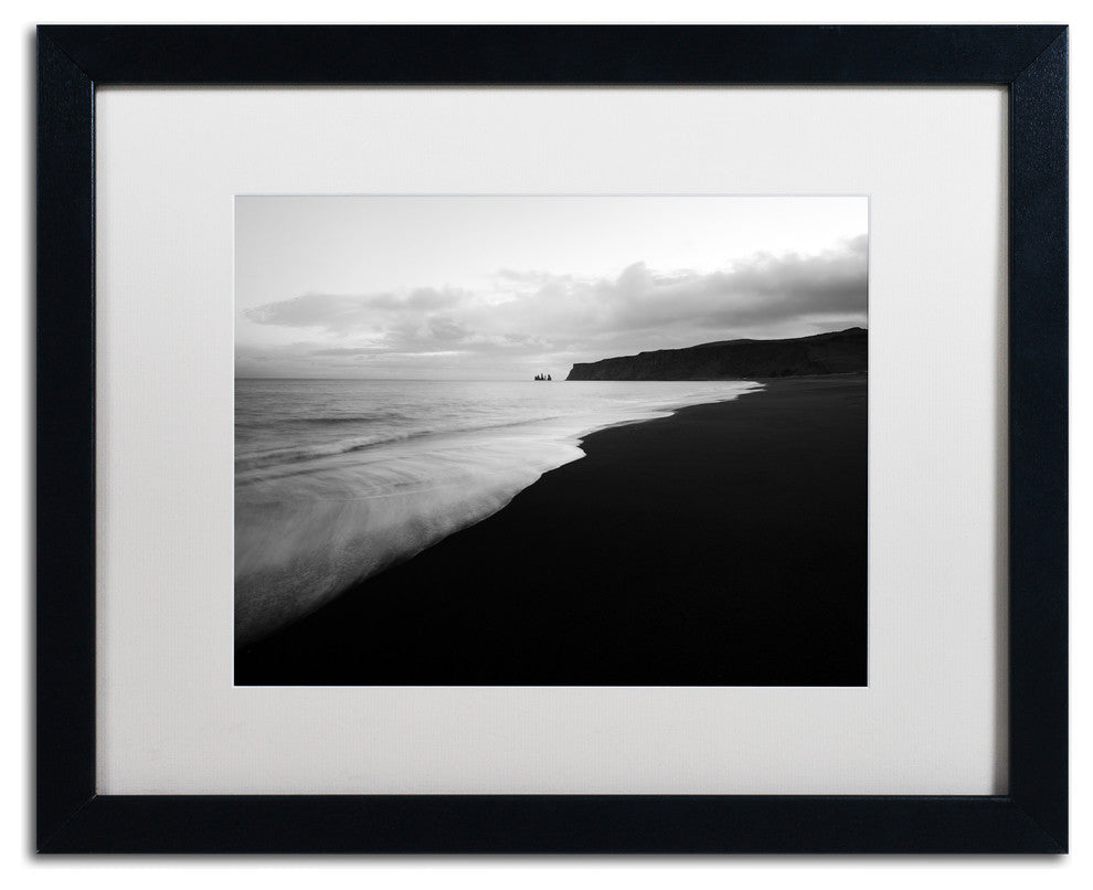 Philippe Sainte-Laudy 'On the Black Beach' Matted Framed Art