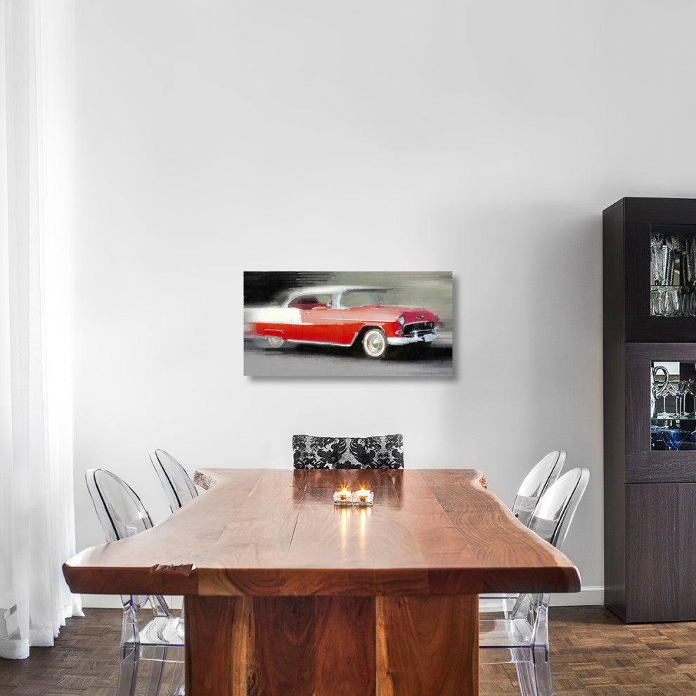 "1955 Chevrolet Bel Air Coupe Watercolor" Fine Art Print
