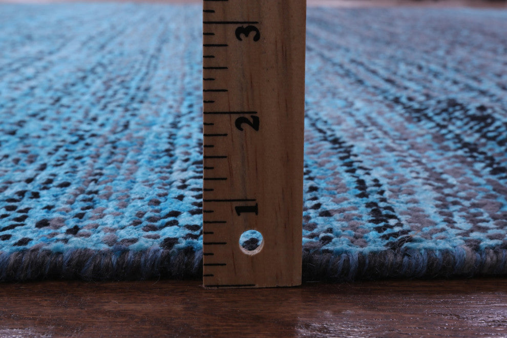 7' 11" X 10' 2" Savannah Grass Handmade Wool & Silk Rug - Q15446