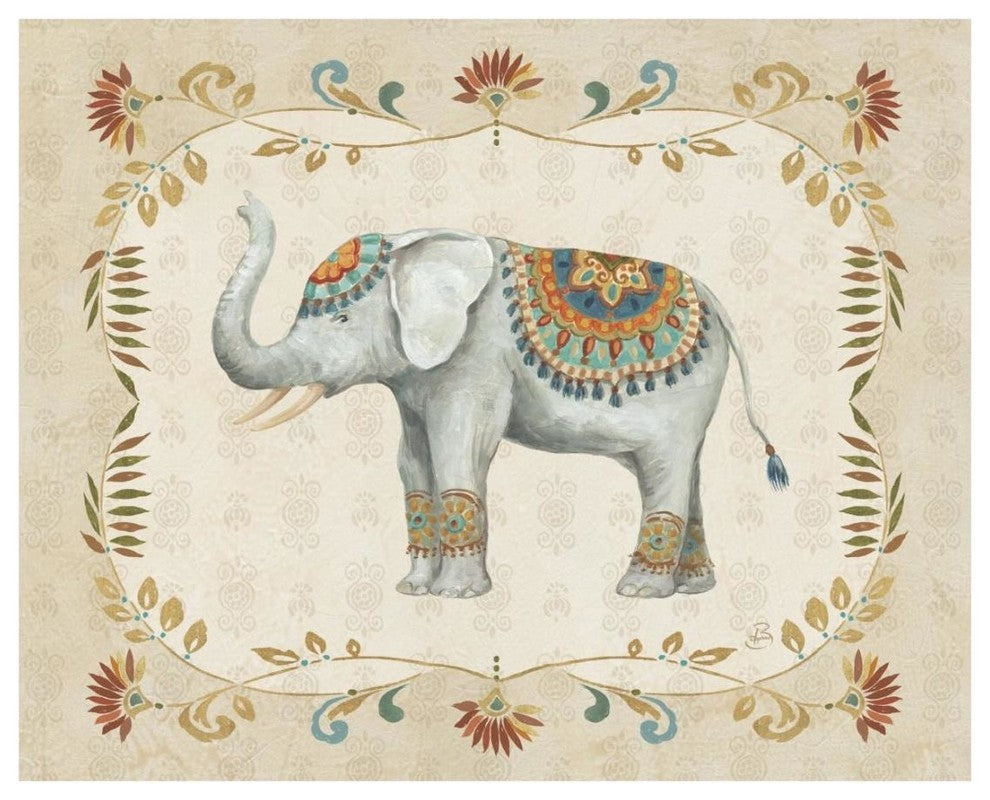 "Elephant Walk III" Digital Paper Print by Daphne Brissonnet, 22"x18"