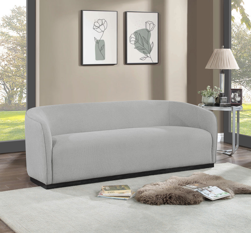 Mylah Upholstered Sofa, Grey
