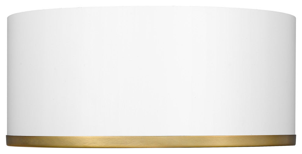 Zlite 2303F2-MW-RB 2-Light Flush Mount, Matte White