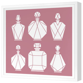 Collection De Parfum Fine Art Print, White, 24"x24"