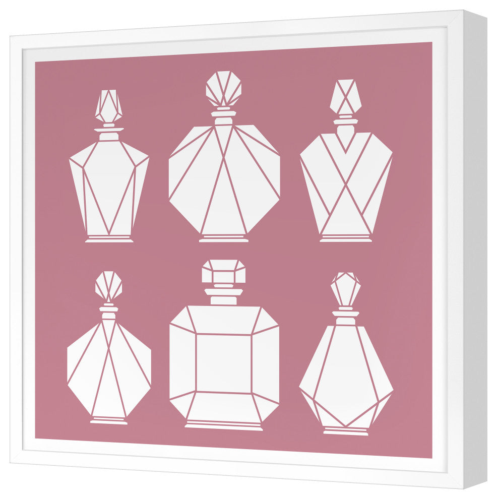 Collection De Parfum Fine Art Print, White, 24"x24"