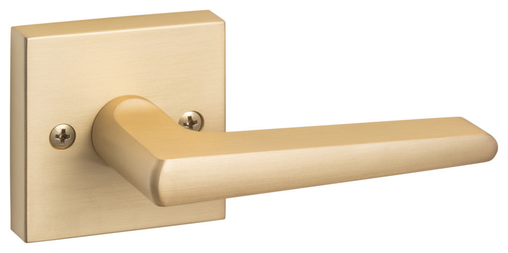 Modern Series Basel Passage Lever, Satin Brass