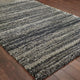 Hartley Shadow Stripes Gray and Charcoal Area Rug, 7'10"x10'10"