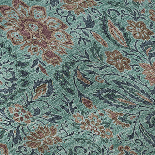 Premium Machine Washable Mayfield AMF660 Teal 5' x 7'6" Rug