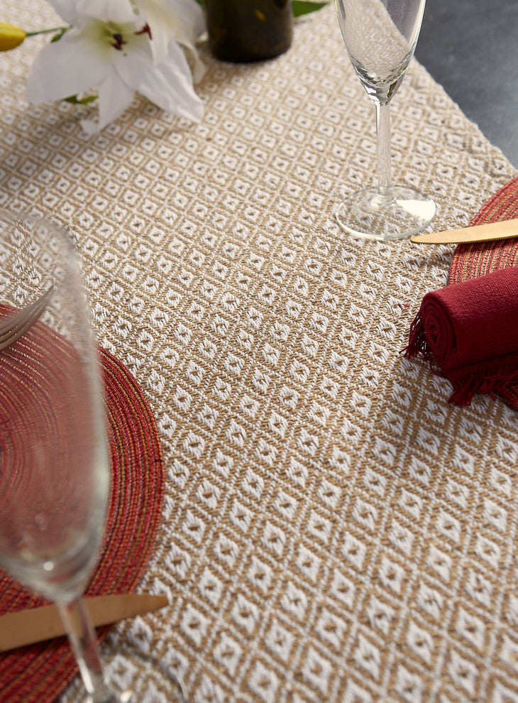 Stone Mini Diamond Table Runner 15X72