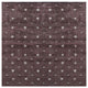 HAND KNOTTED LOOM SILK ECO-FRIENDLY RUGS-6'x6',Square,Brown White,Contemporary