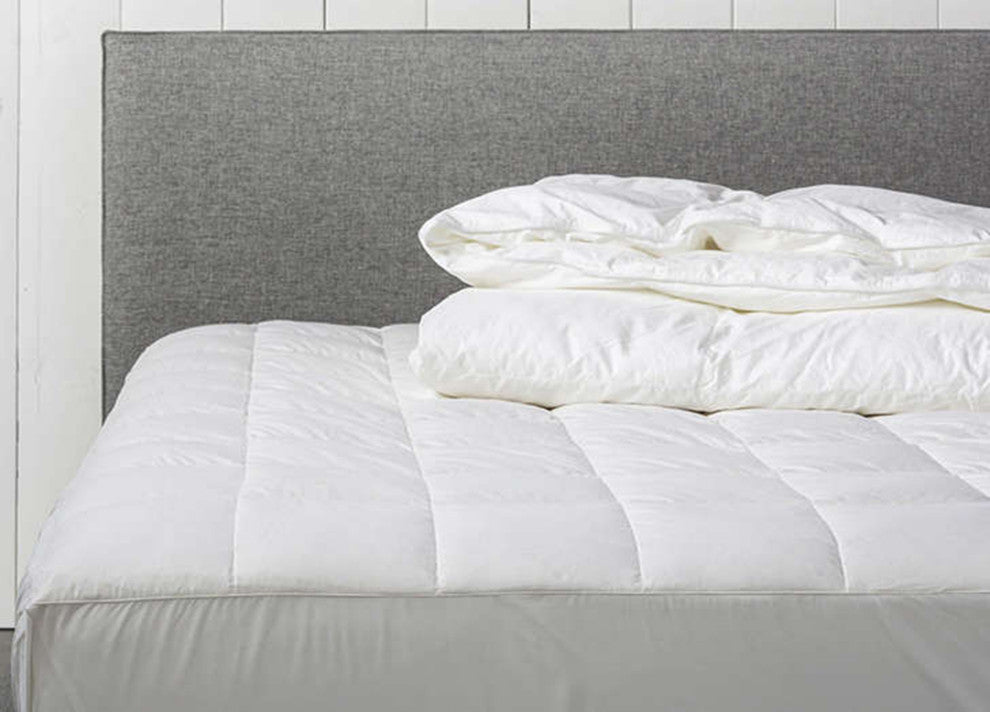 Down Alternative Organic Cotton Shell Mattress Pad, Queen(60"x80")