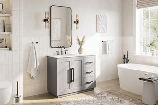 Home Living 42" Single Bathroom Vanity, Grey