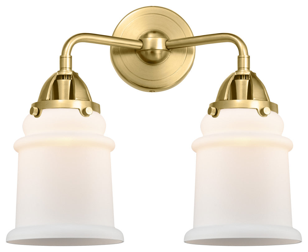 Innovations 288-2W-SG-G181-LED Canton 2 Light Bath Vanity Light, Satin Gold