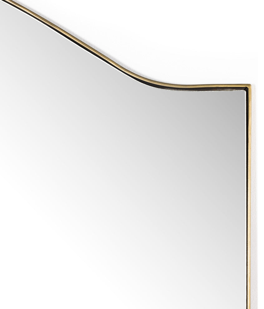 Jacques Floor Mirror-Antique Brass