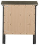 Whitley 3-Drawer Nightstand, Gray