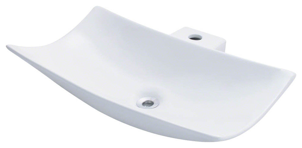 P042VW Porcelain Vessel Sink, White