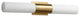 Magnum Bathroom Vanity Light in Aged Brass