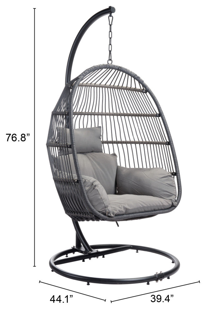 Bilbao Hanging Chair Gray