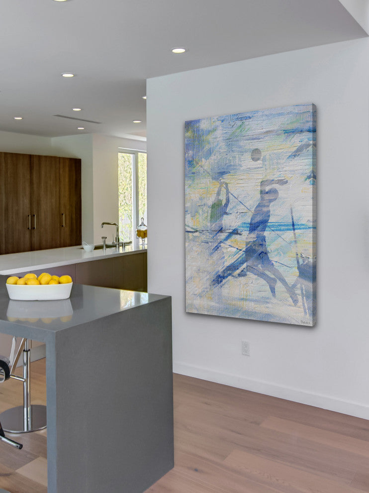 "Spike the Ball" Painting Print on Wrapped Canvas, 40"x60"