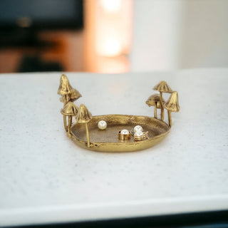 Qinrie Cast Iron Catchall Mushroom Tray