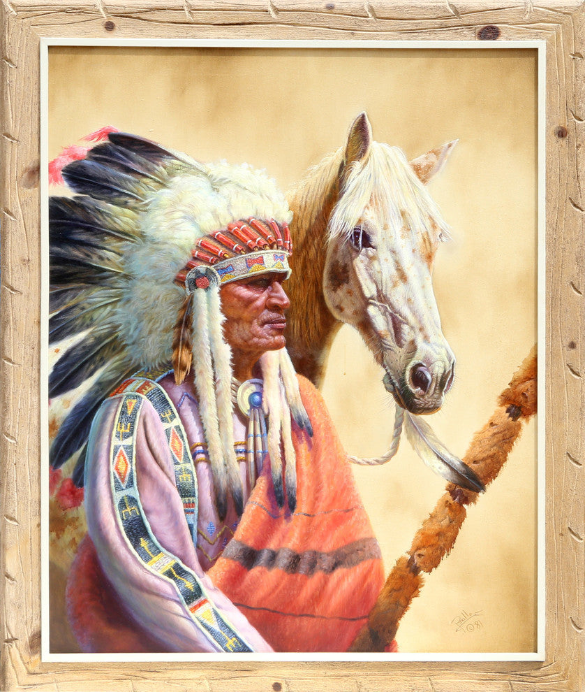 Gregory Perillo "Roman Nose" Oil Painting