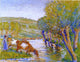 Camille Pissarro La Riviere aux Saules Eragny Gallery Wrapped Canvas Print