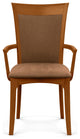 Copeland Morgan Upholstered Armchair, Autumn Cherry, Dark Brown Microsuede