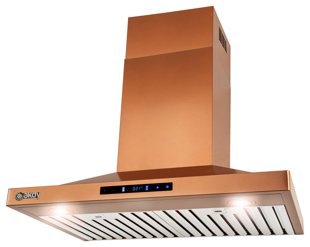 AKDY 30"� Wall Mount Copper Stainless Steel Range Hood
