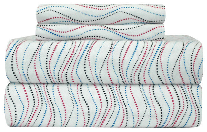Pointehaven 170 Flannel Sheet Set, Metro, Twin
