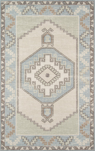 Anatolia ANA-2 Machine Made Light Blue Area Rug 2'x3'