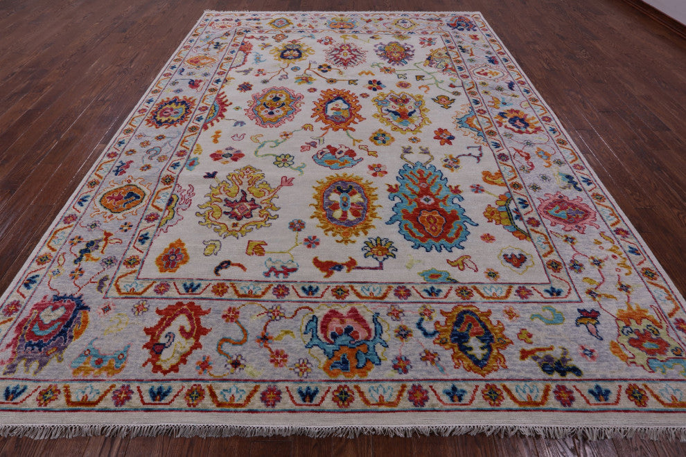 9' 2" X 12' 0" Turkish Oushak Handmade Wool Rug - Q14797