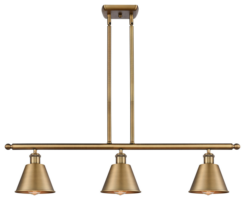 INNOVATIONS LIGHTING 516-3I-BB-M8 Smithfield 3 Light Island Light