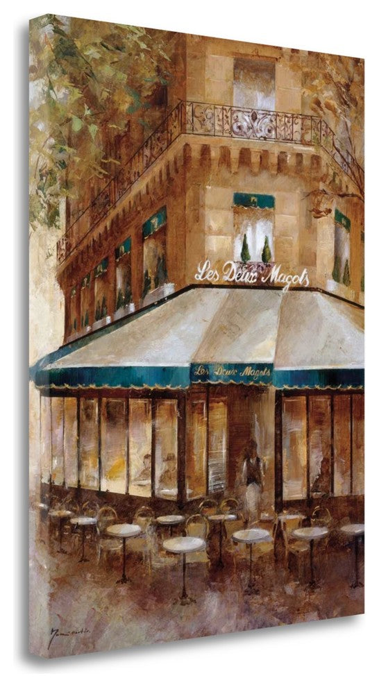 "Cafe De Paris I" By Noemi Martin, Giclee Print on Gallery Wrap Canvas