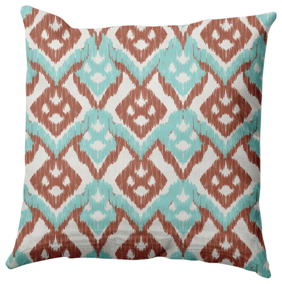 Hipster Decorative Throw Pillow, Light Blue, 16"x16"