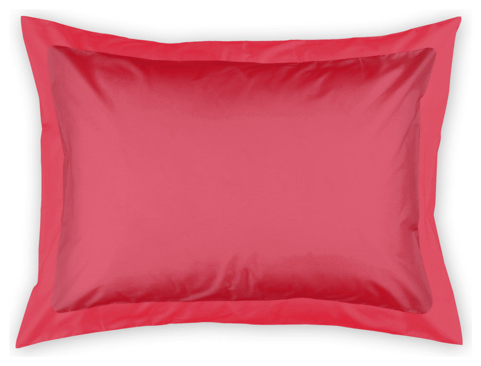 Hot Pink Standard Brushed Poly Sham