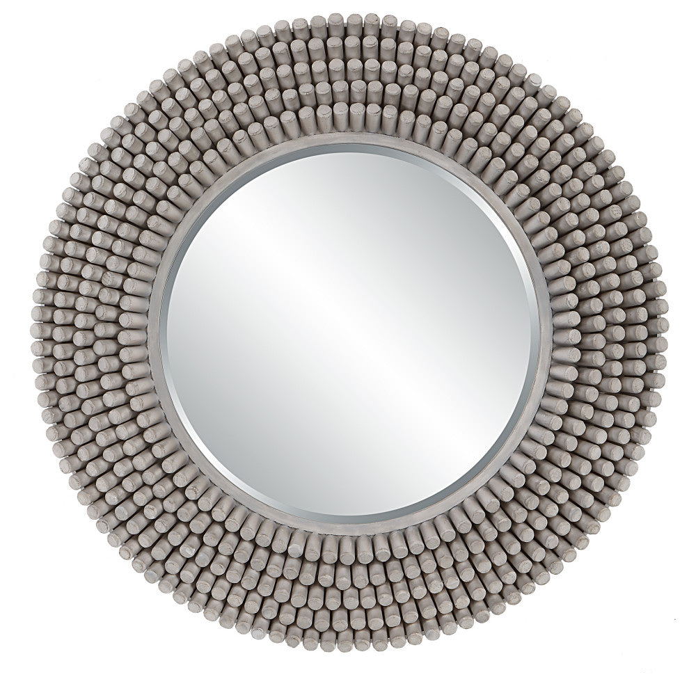 Uttermost PortSide Round Gray Mirror