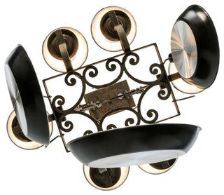 28"L Elara 6 Light Pot Rack