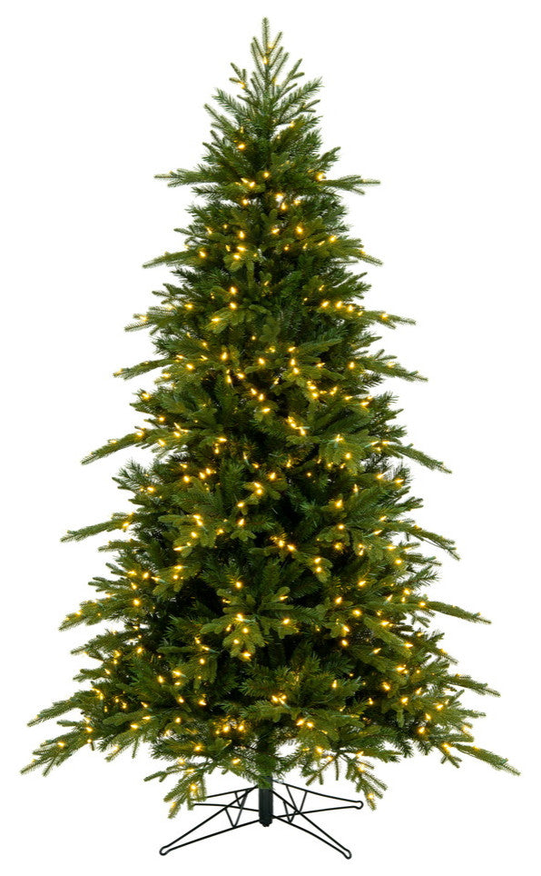 Vickerman Kingston Fraser Fir Artificial Christmas Tree, 6.5'x51", Warm White