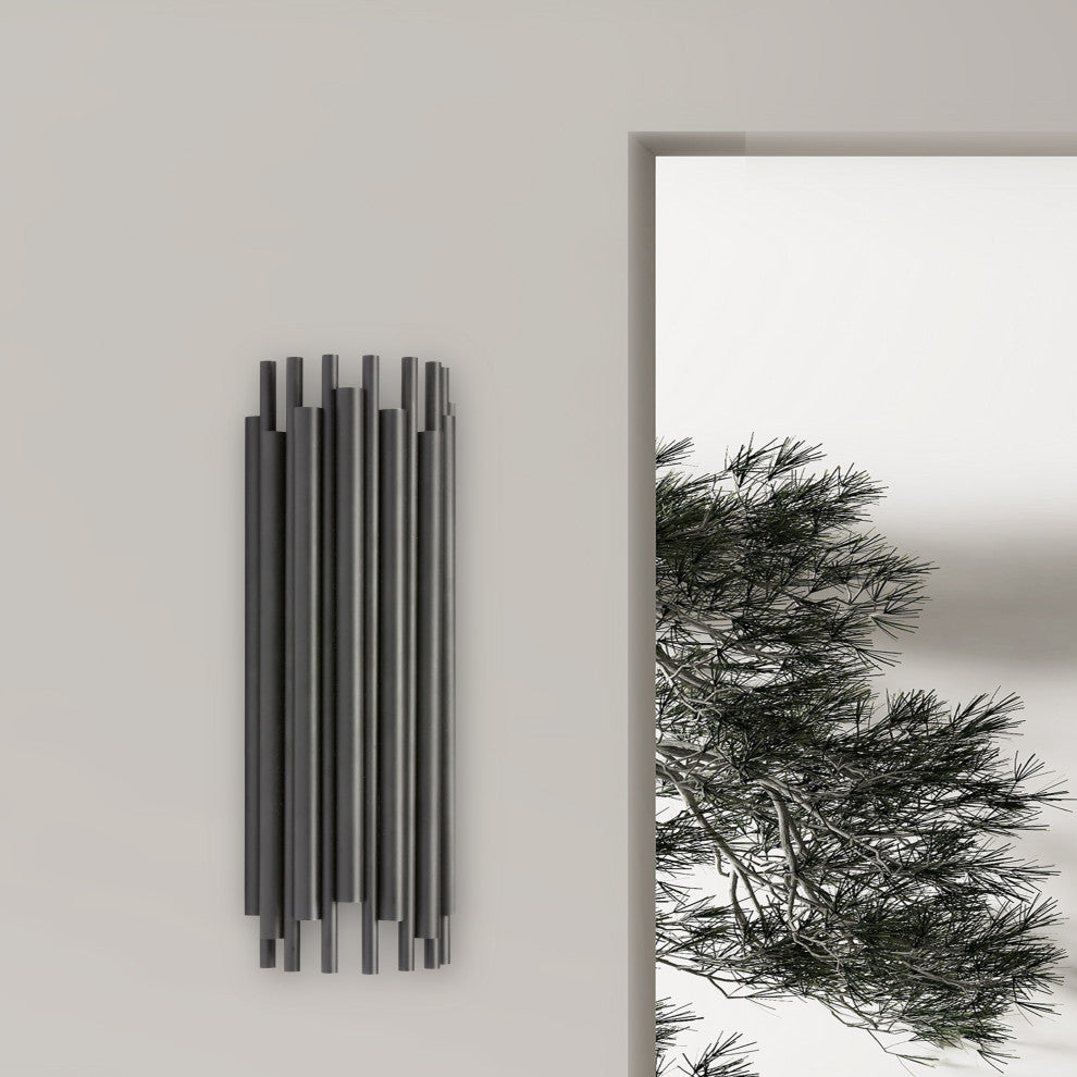 Weslyn Contemporary 2 Light Matte Black Metal Wall