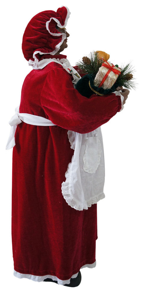 3' Music and Motion African American Mrs. Claus With Apron