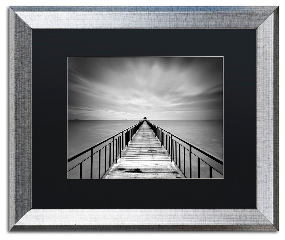 'Withstand' Silver Framed Canvas Art by Michael de Guzman