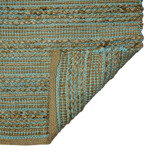 Naturals Sinclair Area Rug, Aqua, 2' x 3', Striped