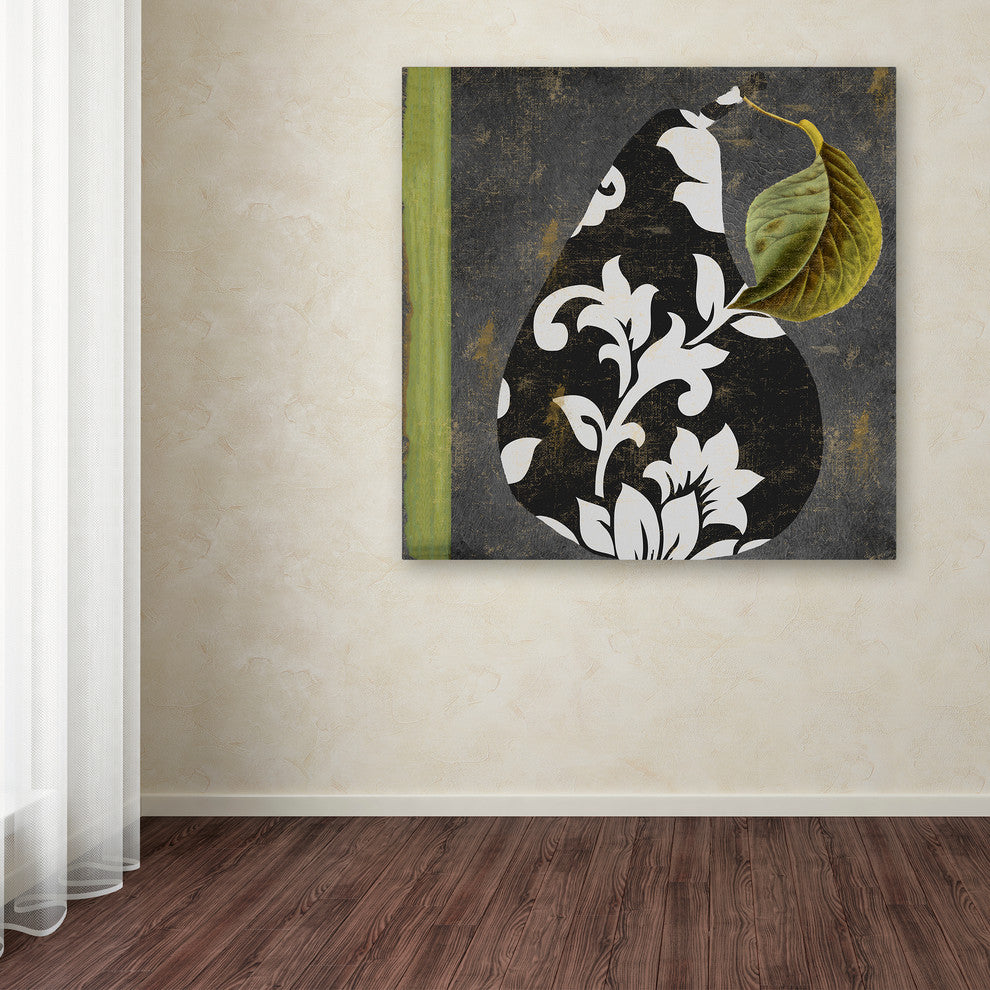 Color Bakery 'Decorative Pear II' Canvas Art, 35"x35"