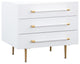 Trident Nightstand, White