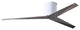 Matthews Fan, Eliza-H Geometric Ceiling Fan, Gloss White, Old Oak