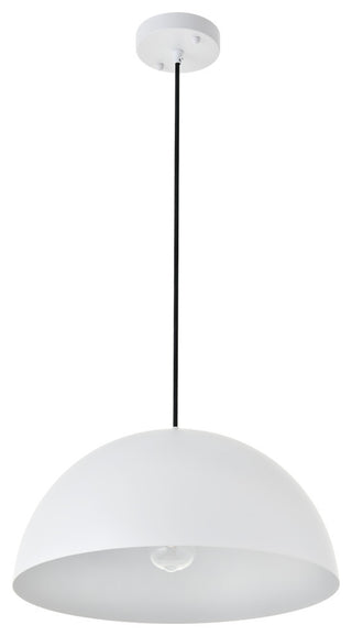 White Finish 1-Light Pendant