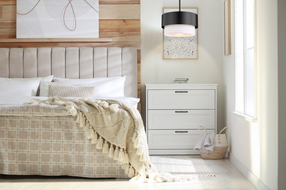 Z-LITE 1-Light Pendant, Matte Black