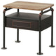 Acme Nicipolis Nightstand Antique Oak and Sandy Gray
