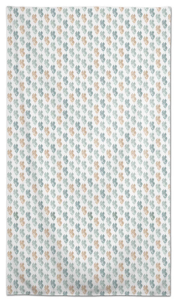 Watercolor Leaves Pattern 58x102 Tablecloth