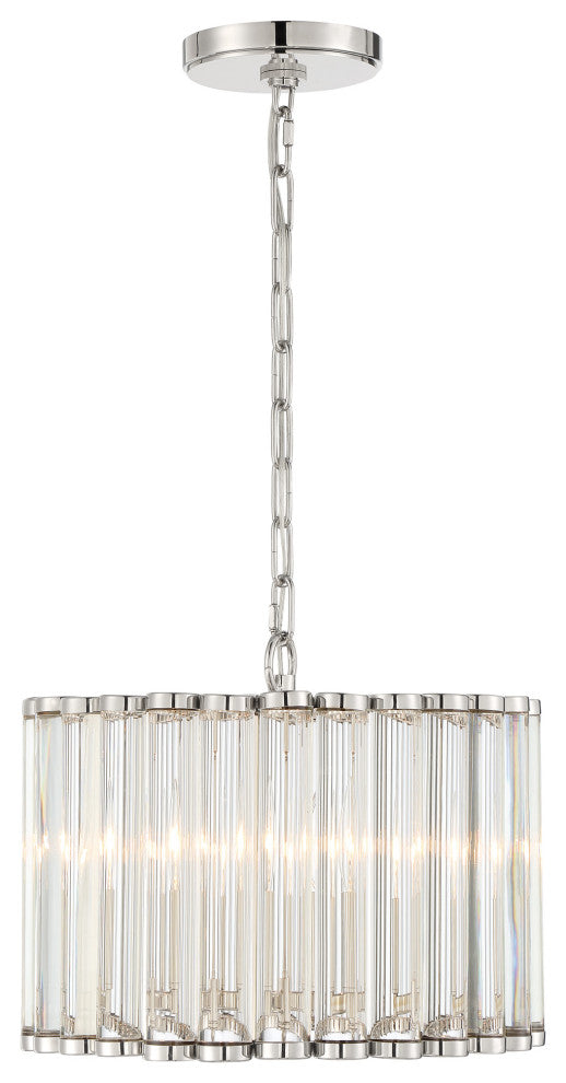 Crystorama Lighting Group ELL-B3004 Elliot 4 Light 15"W Pendant - Polished