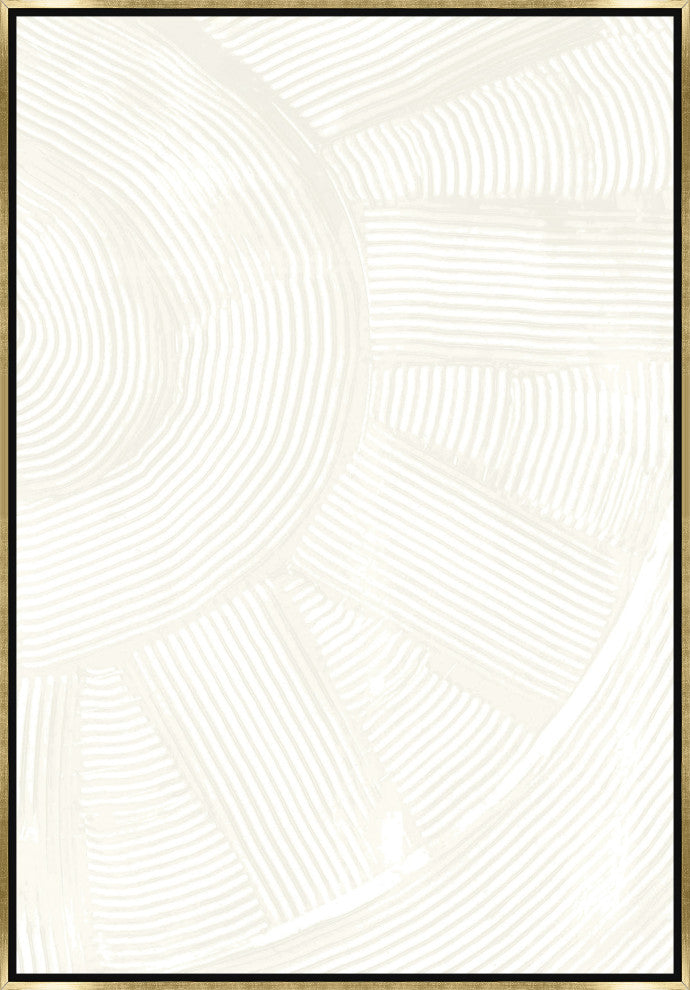 30x44 Your Trace I, Framed Artwork, Gold